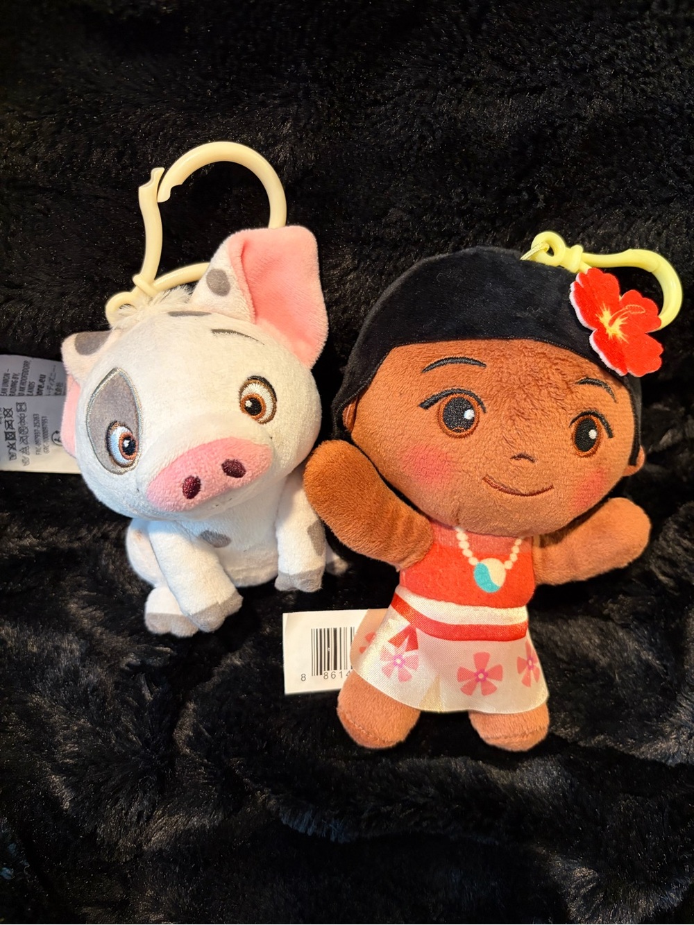 Moana & PUA Plush Keychain Set